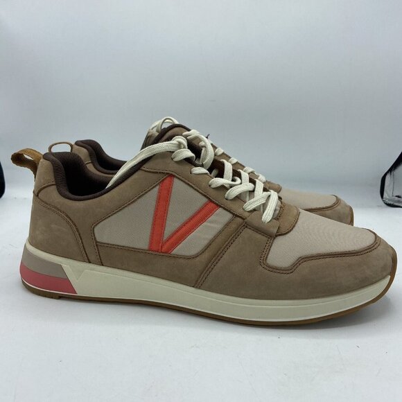 Vionic Women Curran Rechelle Brown Pink Beige Athletic Shoes Size 12 Nubuck - Picture 2 of 6